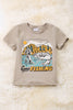"Gone Fishing" Cotton made graphic tee-shirt. TPB40100 jean