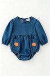 Cute embroidered pumpkin baby bodysuit. RPG64287 MON
