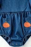 Cute embroidered pumpkin baby bodysuit. RPG64287 MON