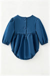 Cute embroidered pumpkin baby bodysuit. RPG64287 MON