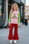Red sequins bells with stretchy waistband. PNG50113007 MON-
