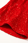 Red sequins bells with stretchy waistband. PNG50113007 MON-