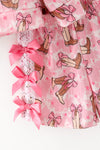 Pink western printed girls top and shorts. OFG61875 Mon