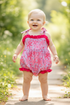 Fuchsia sea star printed baby romper.  RPG60587 SOL