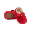 Red Cute Velvety baby shoes. CG5358