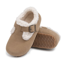  Khaki sherpa slip on shoes. CG5149
