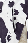 Cow printed blazer with pockets. TPG15153003-AMY