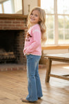 Pink Western sweater knit sweater. TPG60575 SOL