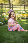 Pink patriotic girls jumpsuit. PNG50111 AMY