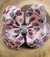 Labub* double layer printed hair bows. (6.5"Wide) 4pcs/$10.00