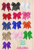 8" X 8" Cheer leader hair bows with alligator clip. 6pcs/$10.50