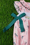 SHEEP EMBROIDERED SMOCKED BABY ROMPER W/ SIDE BOW DETAIL. RPG251723053-WEN