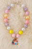 Colorful bubble necklaces w/ pendant. 3pcs/$15.00