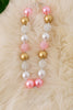 Pastel Pink bubble necklaces. 3PCS/$12.00