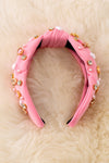 XO XO Rhinestone, bead Valentines headbands. 2pcs/$14.00