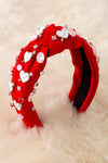 White heart & pink stone girls headbands. 2PCS/$16.00