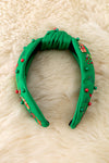 Christmas Character printed girls headbands with beads. 2pcs/$9.50