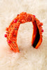 Halloween/Orange beaded girls headbands. 2pcs/$12.00