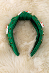 Christmas Character printed girls headbands with beads. 2pcs/$9.50