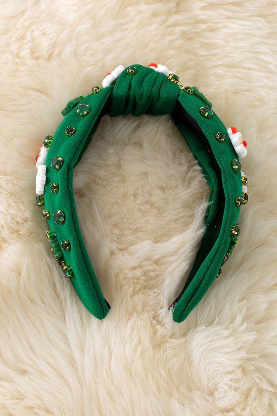 Christmas Character printed girls headbands with beads. 2pcs/$9.50