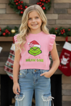 Lt Pink Christmas character applique. TPG60424