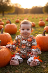 Cute pumpkin printed girls romper. RPG53658 AMY