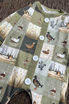 Duck patchwork printed baby romper. LR0425-12-AMY