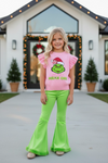 Cute velvety bell bottoms with fur trim. PNG50546 MON