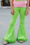 Cute velvety bell bottoms with fur trim. PNG50546 MON