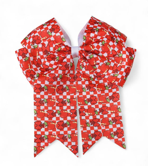 6.25" X 7.5" Back to school hair bows. 5PCS/$10.00