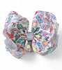 6.5" Wide double layer back to school hair bows. 4pcs/$10.00 BW-DSG-B36