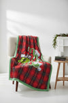 50 inch X 60inch Christmas throw blanket.