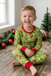 Boys Christmas character printed pajamas. BLP0424-5-SOL
