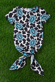  concho & cow printed baby gown. PJG25153019