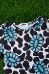 concho & cow printed baby gown. PJG25153019