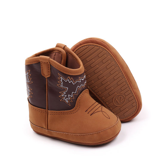 2 baby boots with velcro. BHX3210