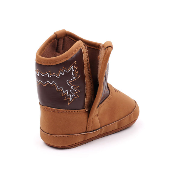 2 baby boots with velcro. BHX3210