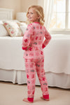 Pink western printed pajamas set. PJG60012 AMY