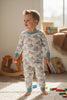 Mallard Duck on white boys pajamas. BLP0425-24-MON