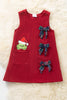 🎟️Grinc* corduroy dress with side pocket and bows. DRG52443 AMY