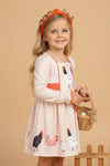 Playful Chicken printed dress. DRG65133037 AMY: