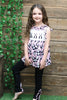 PANDA EMBROIDERED DETAIL & BLACK LEGGINGS. OFG251723022-JEAN