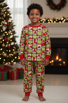 Unisex, Grinc* printed pajama set. GLP073013-JEAN