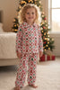 Santa & teddy bear coquette printed pajamas. GLP080716-sol
