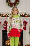Christmas character pullover sweater. GT0423-AMY