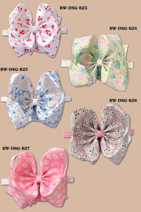 Multi-Printed baby headbands. 4pcs/$10.00