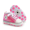 Sparkly Pink infant baby tennis shoes. HMZ0002H1