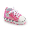 Sparkly Pink infant baby tennis shoes. HMZ0002H1