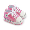 Sparkly Pink infant baby tennis shoes. HMZ0002H1