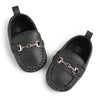 Super cute pleather baby shoes. Available in 2 colors! HMZ165